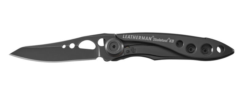 LEATHERMAN  Skeletool KB Pocketknife with Straight Edge  Stainless Steel Blade and Bottle Opener  Onyx - Image 1